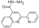 structure of CAS# 5109-96-6, 2-Pyridin-2-Yl-Quinoline-4-Carboxylic Acid Hydrazide;2-(2-Pyridyl)Quinoline-4-Carbohydrazide;2-(2-Pyridyl)-4-Quinolinecarbohydrazide;2-(2-Pyridyl)Cinchoninohydrazide