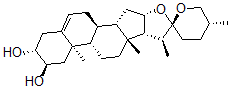CAS#: 511-97-7， (25R)-Spirost-5-Ene-2alpha,3beta-Diol