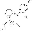 CAS 登录号：51170-88-8， (2-((2,4-二氯苯基)亚氨基)-1-吡咯烷基)-硫代膦酸 O,O-二乙基酯