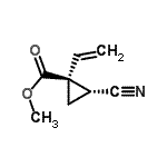 CAS 登录号：51171-67-6， 甲基(1S,2R)-2-氰基-1-乙烯基环丙烷羧酸酯