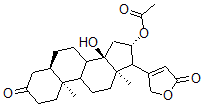 CAS#: 51227-49-7， 16beta-(Acetyloxy)-14-Hydroxy-3-Oxo-5beta-Card-20(22)-Enolide