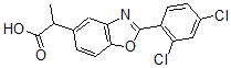 CAS#: 51234-66-3， 2-(2,4-Dichlorophenyl)-alpha-Methyl-5-Benzoxazoleacetic Acid