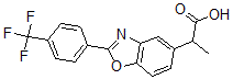 CAS 登录号：51234-73-2， alpha-甲基-2-[4-(三氟甲基)苯基]-5-苯并恶唑乙酸
