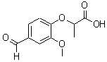 CAS#: 51264-79-0， 2-(4-Formyl-2-Methoxyphenoxy)Propanoic Acid