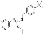 CAS#: 51308-53-3， S-(4-(1,1-Dimethylethyl)Phenyl)Methyl S-Ethyl 3-Pyridinylcarbonimidodithioate