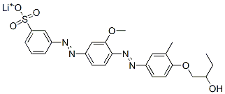 CAS#: 51418-91-8， Lithium 3-[[4-[[4-(2-Hydroxybutoxy)-3-Methylphenyl]Azo]-3-Methoxyphenyl]Azo]Benzenesulphonate