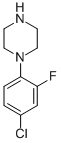 结构式 CAS# 515160-75-5, 1-(4-氯-2-氟苯基)-哌嗪