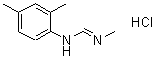 structure of CAS# 51550-40-4, N-(2,4-Dimethylphenyl)-N'-methylformamidine monohydrochloride;N-(2,4-Dimethylphenyl)-N'-Methyl-Formamidine Hydrochloride;N-(2,4-Dimethylphenyl)-N'-Methylformamidine Hydrochloride;N-(2,4-Dimethylphenyl)-N'-Methyl-Methanimidamide Hydrochloride