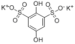 CAS 登录号：51579-80-7， 2,5-二羟基-1,3-苯二磺酸二钾盐