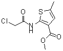 结构式 CAS# 515832-45-8, 2-[(氯乙酰基)氨基]-5-甲基-3-噻吩羧酸甲酯