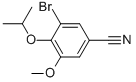 structure of CAS# 515848-62-1, 3-Bromo-4-Isopropoxy-5-Methoxybenzonitrile