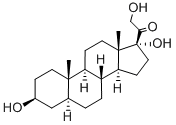 CAS 登录号:516-47-2, (3.beta.,5.alpha.)-3,17,21-三羟基-孕甾烷-20-酮