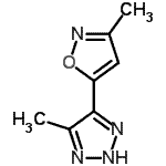 CAS 登录号：51719-87-0， 4-甲基-5-(3-甲基-1,2-恶唑-5-基)-2H-1,2,3-三唑