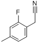 structure of CAS# 518070-26-3, 2-Fluoro-4-Methyl-Benzeneacetonitrile;2-(2-Fluoro-4-Methyl-Phenyl)Acetonitrile;2-(2-Fluoro-4-Methyl-Phenyl)Ethanenitrile;2-Fluoro-4-Methylphenylacetonitrile