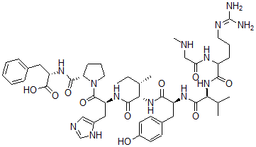 CAS#: 51833-69-3， Sar-Arg-Val-Tyr-Ile-His-Pro-Phe-OH