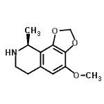 CAS#: 519-04-0， (9S)-4-Methoxy-9-Methyl-6,7,8,9-Tetrahydro[1,3]Dioxolo[4,5-h]Isoquinoline