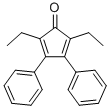 结构式 CAS# 51932-77-5, 2,5-二乙基-3,4-二苯基环戊二烯酮