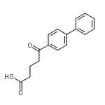结构式 CAS# 51994-35-5, 5-(4-联苯基)-5-氧代戊酸
