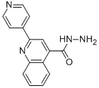 structure of CAS# 5206-34-8, 2-Pyridin-4-Yl-Quinoline-4-Carboxylic Acid Hydrazide;2-(4-Pyridyl)Quinoline-4-Carbohydrazide;2-(4-Pyridyl)-4-Quinolinecarbohydrazide;2-(4-Pyridyl)Cinchoninohydrazide
