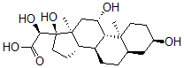 CAS#: 52077-59-5， (3a,5b,11b,20S)-3,11,17,20-Tetrahydroxy-Pregnan-21-oic acid