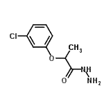 结构式 CAS# 52094-95-8, 2-(3-氯苯氧基)丙酰肼
