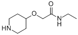 structure of CAS# 521074-81-7, N-Ethyl-2-(Piperidin-4-Yloxy)Acetamide;Acetamide, N-Ethyl-2-(4-Piperidinyloxy)-;N-Ethyl-2-(4-Piperidinyloxy)Acetamide