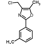 结构式 CAS# 521266-92-2, 4-(氯甲基)-5-甲基-2-(3-甲基苯基)-1,3-恶唑