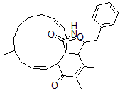 CAS#: 52212-93-8， 16-Methyl-10-phenyl-(13)-cytochalasa-5(6),13,21-trien-1,7,23-trione