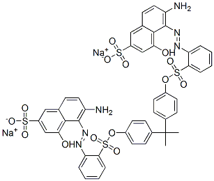 CAS#: 52333-30-9， Disodium 5,5'-[(1-Methylethylidene)Bis(4,1-Phenyleneoxysulphonyl-2,1-Phenyleneazo)]Bis[6-Amino-4-Hydroxynaphthalene-2-Sulphonate]