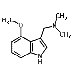 CAS#: 52335-75-8， 1-(4-Methoxy-1H-Indol-3-Yl)-N,N-Dimethylmethanamine