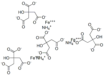 CAS#: 52336-55-7， Triammonium Triiron Tetracitrate