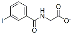 structure of CAS# 52386-94-4, N-(3-Iodobenzoyl)glycine;2-[[(3-Iodophenyl)-Oxomethyl]Amino]Acetic Acid;2-[(3-Iodophenyl)Carbonylamino]Ethanoic Acid;Oprea1_353370