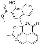 CAS 登录号：52435-87-7， 4-[1-(乙酰氧基)-3-氧代-1H,3H-萘并[1,8-cd]吡喃-1-基]-1-羟基-2-萘甲酸甲酯