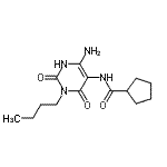 CAS#: 524944-62-5， N-(6-Amino-3-Butyl-2,4-Dioxo-1,2,3,4-Tetrahydro-5-Pyrimidinyl)Cyclopentanecarboxamide
