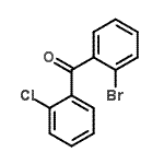 结构式 CAS# 525561-42-6, (2-溴苯基)(2-氯苯基)甲酮