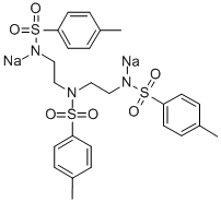 structure of CAS# 52601-80-6, N,N',N''-Tri-p-Tosyldiethylenetriamine, Disodium Salt
