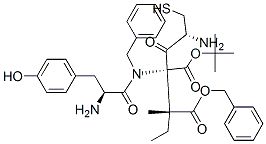 CAS 登录号：52668-03-8， (苯基甲氧基)羰基半胱氨酰(苯基甲基)-酪氨酰-异亮氨酸叔丁酯