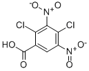structure of CAS# 52729-03-0, 2,4-Dichloro-3,5-Dinitrobenzoic Acid;2,4-Dichloro-3,5-Dinitro-Benzoic Acid;Nsc76602;St5308118
