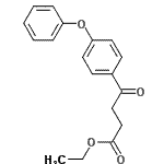 结构式 CAS# 52888-63-8, 乙基4-氧代-4-(4-苯氧基苯基)丁酸酯