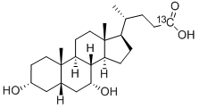 CAS#: 52918-92-0， Chenodeoxycholic Acid-24-13C