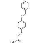 structure of CAS# 53012-35-4, 1-[4-(Benzyloxy)Phenoxy]Acetone;(4-(Benzyl-Oxy)-Phenoxy)-2-Propanone;(4-(BENZYLOXY)-PHENOXY)-2-PROPANONE;1-[4-(benzyloxy)phenoxy]propan-2-one