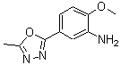 CAS#: 5306-42-3， 2-Methoxy-5-(5-Methyl-1,3,4-Oxadiazol-2-Yl)Aniline