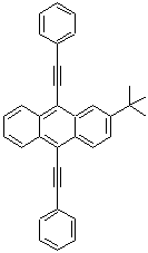 CAS#: 53134-87-5， 9,10-Bis(Phenylethynyl)-2-Tert-Butylanthracene
