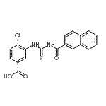 CAS#: 532415-85-3， 4-Chloro-3-[(2-Naphthoylcarbamothioyl)Amino]Benzoic Acid