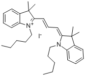 CAS#: 53290-46-3， 1,1'-Dipentyl-3,3,3',3'-Tetramethylindocarbocyanine Iodide