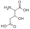 structure of CAS# 533-62-0, 3-Hydroxyglutamic Acid;2-Amino-4-Hydroxy-Pentanedioic Acid;2-Amino-4-Hydroxy-Glutaric Acid;Gamma-Hydroxy Glutaminic Acid