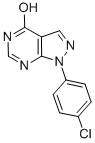 structure of CAS# 5334-29-2, 1-(4-Chlorophenyl)-1,5-Dihydro-4H-Pyrazolo[3,4-d]Pyrimidin-4-One;Zinc01576804;Zinc03866062;1-(P-Chlorophenyl)-1H-Pyrazolo[3,4-D]Pyrimidin-4-Ol