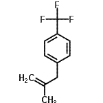 结构式 CAS# 53482-96-5, 1-(2-甲基-2-丙烯-1-基)-4-(三氟甲基)苯