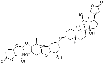 CAS#: 5355-48-6， beta-Acetyldigoxin