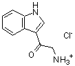 structure of CAS# 53552-11-7, 2-Amino-1-(1H-indol-3-yl)ethanone hydrochloride;2-(1H-Indol-3-yl)-2-oxo-ethylaminehydrochloride;Ethanone, 2-amino-1-(1H-indol-3-yl)-, hydrochloride